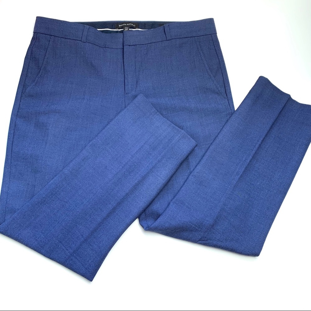 Banana Republic blue cropped pants 10P